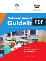 National Anesthesia Guidelines