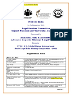 Film Making Registration Form