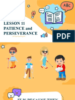 Lesson 11 - Patience and Perseverance