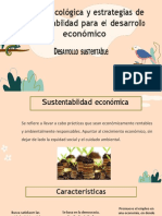 Desarrollo sostenible, huella ecológica y estrategias económicas