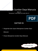 Manajemen Sumber Daya Manusia: (Bab 12) "Manajemen" Oleh Robbins & Coulter Edisi 13