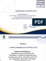 Materi 5 Good Corporate Governance