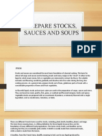Prepare Stocks, Sauces and Soups