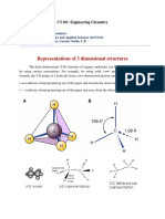 Representations of 3 Dimensional Structures: CY101: Engineering Chemistry