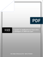 Connaitre la signification de la bid'a et distinguer ses différents types