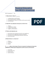 Class 12 Physical Education Chapter 8 Free MCQ's Download