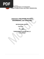 Revised GEED20023 Philippine Politics Governance and Citizenship Revised