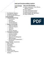 Strategic Management and Decision-Making Analysis: Chapter 1 Concept of Strategy