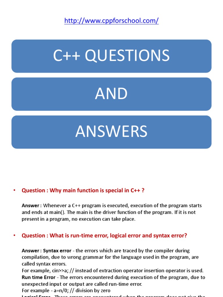 C Questions and Answers | PDF