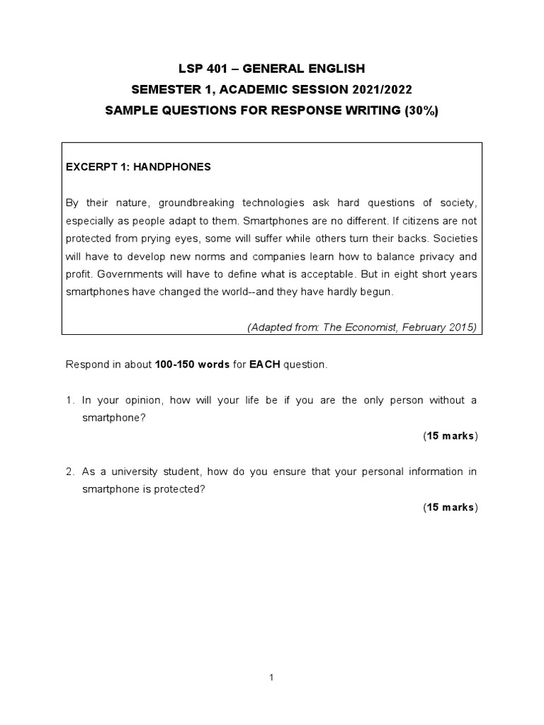 Sample Questions for General English 401 | PDF | Funeral | Justice