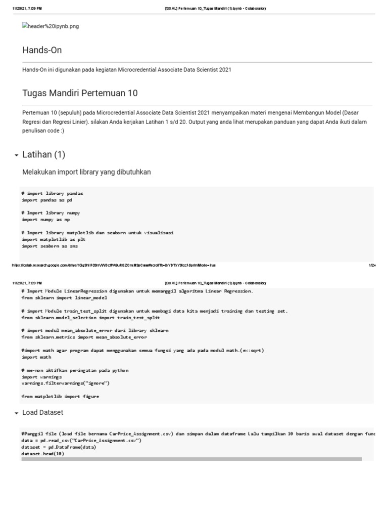 Tugas Mandiri Pertemuan 10 | PDF