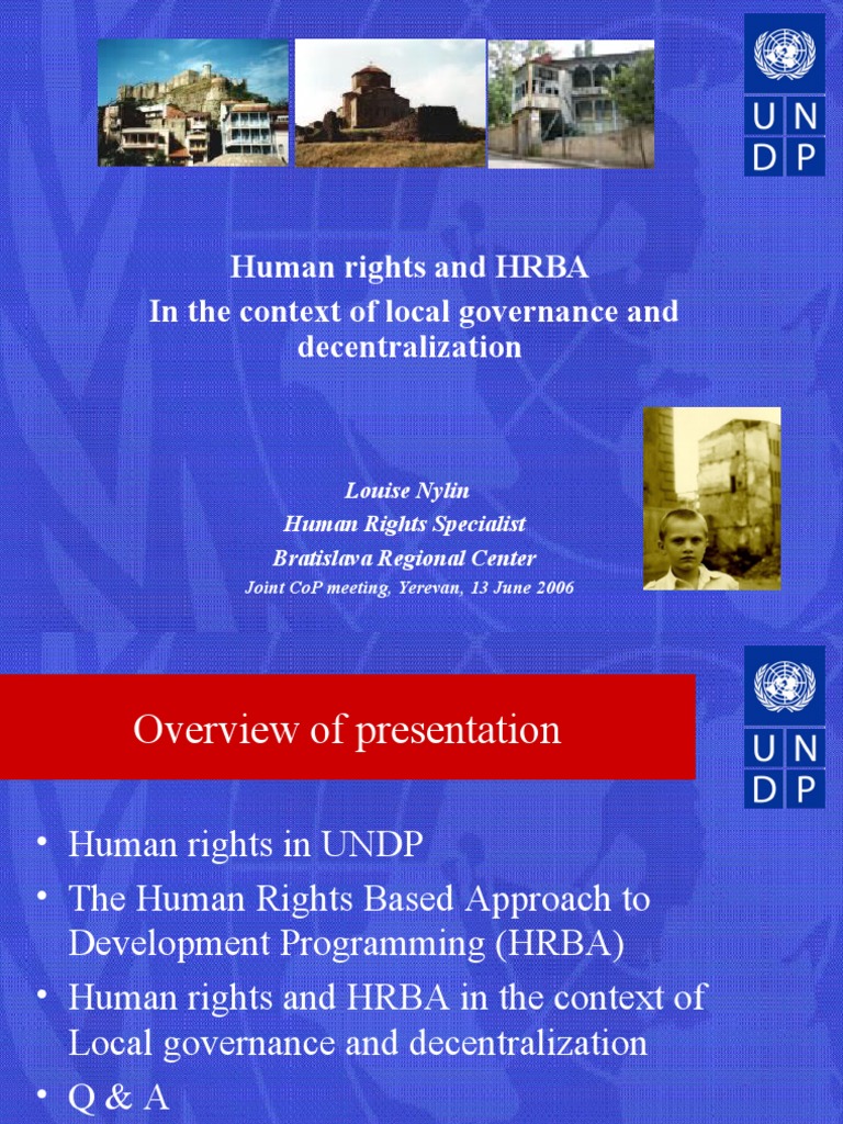 Empowering Local Governance Through a Human Rights-Based Approach: Ensuring Participation, Non 