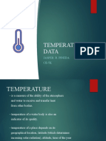 Temperature data analysis