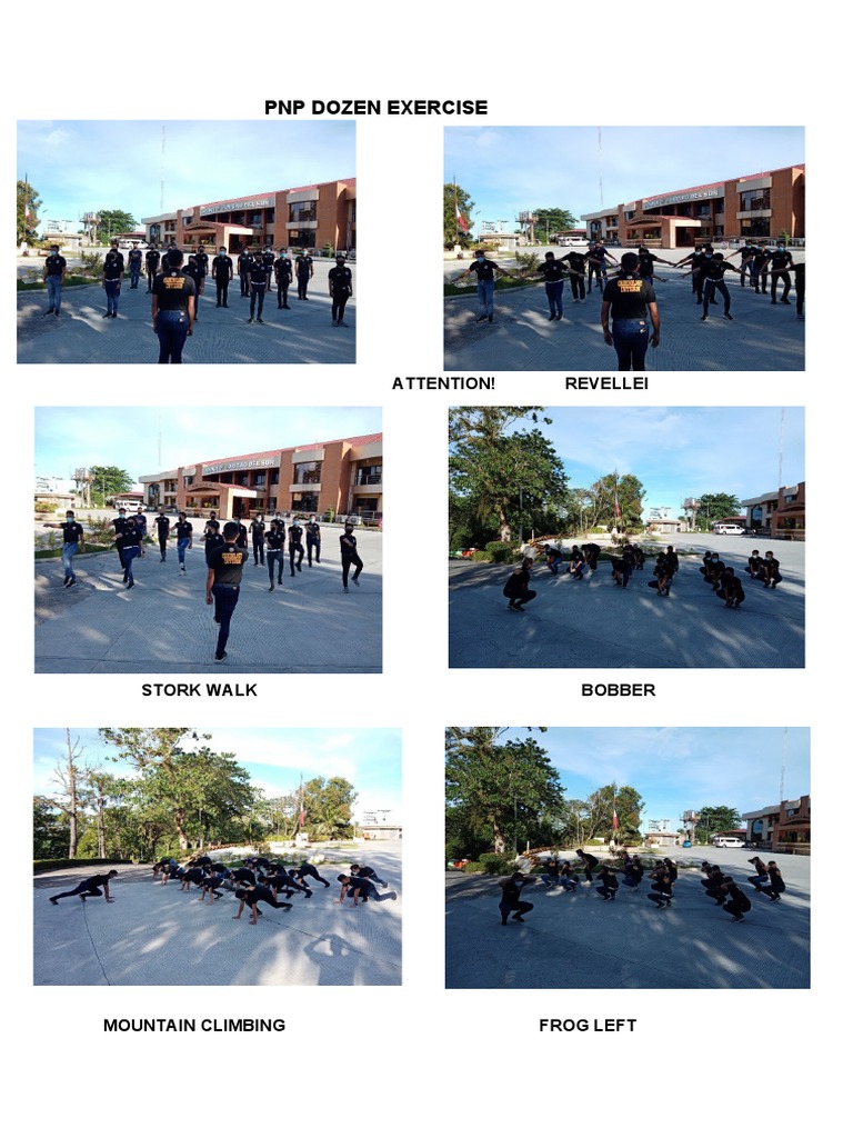 PNP and BFP Dozen Exercise Lists | PDF