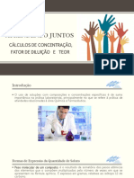 Aprendendo Juntos - Cálculos de Concentração, Fator de Diluição e Teor