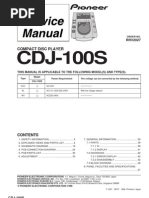 Download Service Manual CDJ-100S by Shannon Rgb SN54346779 doc pdf