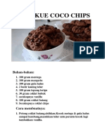 Resep Kue Coco Chip