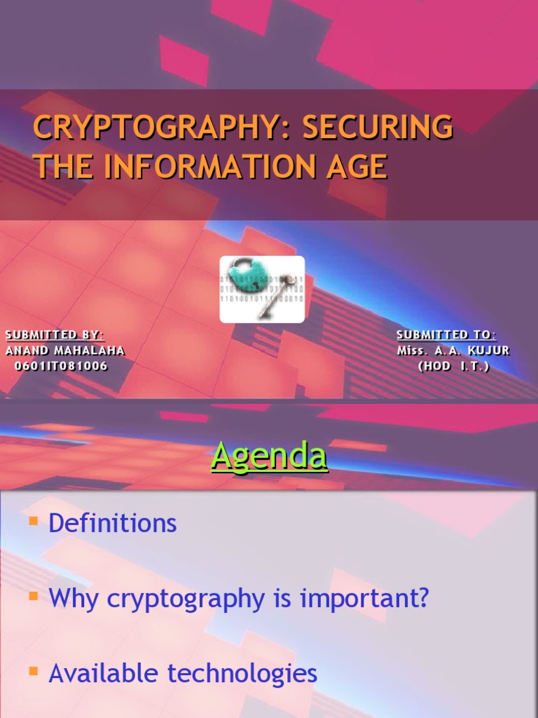 Cryptography: Securing Information Systems | PDF | Cryptography ...