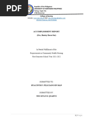 QUARTO(Accomplishment Report)