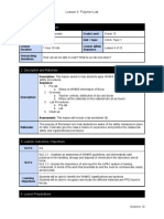 Polymer Lab - Lesson Plan