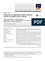 Gabapentin Can Significantly Improve Dystonia Severity and Quality of Life in Children