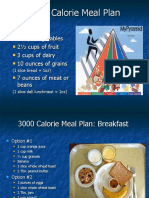 3000 Calorie Meal Plan
