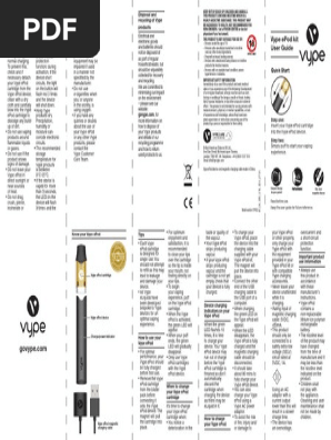Vype ePod 2+ User Manual and Guide | PDF