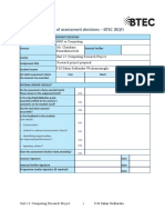 Internal Verification of Assessment Decisions - BTEC (RQF) : Higher Nationals