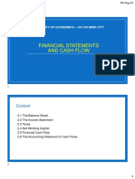 Lecture 2 - Financial Statements and Cash Flow