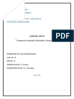 Compressive Strength of Hydraulic Cement Mortar