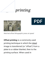 Messing Beliggenhed sår Introduction To Image Carriers For Offset Printing | PDF | Lithography |  Printing