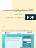 State Level National Talent Search Examination (NTSE) 2021-2022