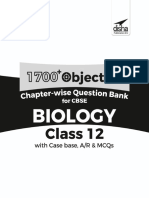 Disha Biology 1700 Objective Question Bank for CBSE Class 12 - JEEBOOKS.in