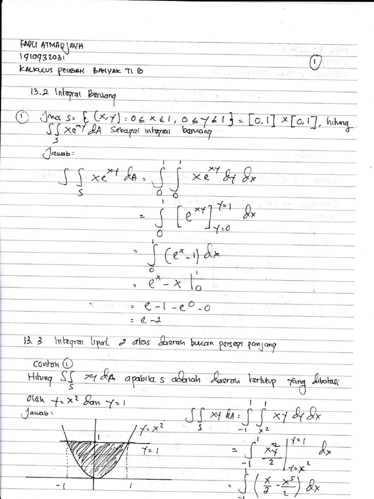 Tugas Integral Rangkap | PDF