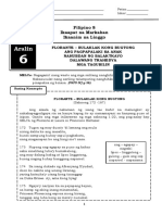 Filipino 8 Q4 Week 6 - FLORANTE - BULAKLAK KONG BUGTONG