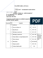 Planificarea Anuala M1