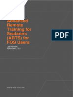 Advanced Remote Training For Seafarers (ARTS) For FOS Users: User Guide