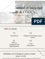Food Imports & Codex