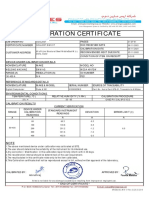 Calibration Certificate: Device Under Calibration Details