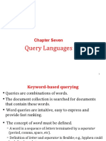 Query Languages: Chapter Seven