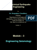 Geotechnical Earthquake Engineering: Dr. Deepankar Choudhury