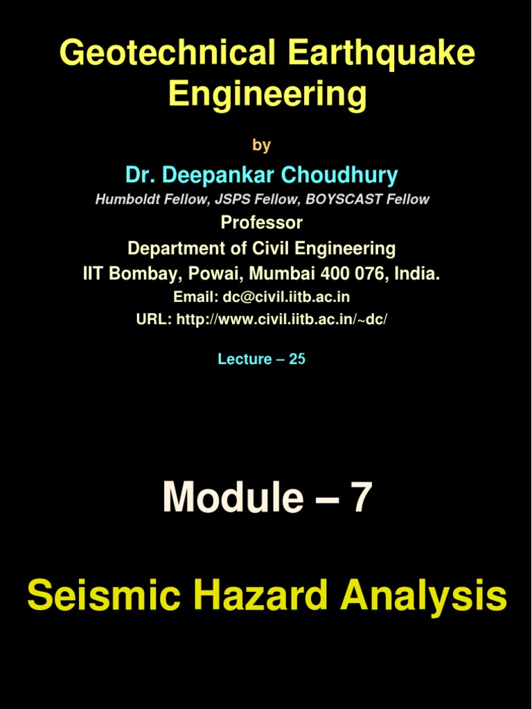 Seismic Hazard Analysis Techniques | PDF | Earthquakes | Moment ...