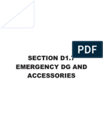 Section D1.7 Emergency DG and Accessories