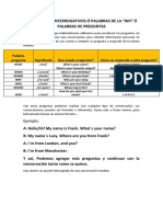 PRONOMBRES INTERROGATIVOS y DIALOGOS