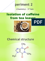 Isolation of Caffeine Experiment