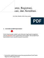 Lisensi, Registrasi, Sertifikasi, Dan Akreditasi - PPTX OK