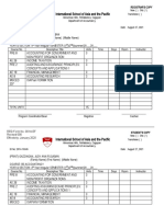 BS Accountancy Student's Class Schedule