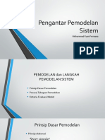 Pengantar Pemodelan Sistem