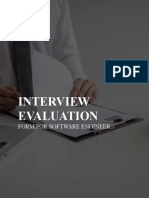 SE Interview Evaluation Form