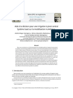 Decision Support For A Centre Pivot Irrigation System Based On Numerical Modelling